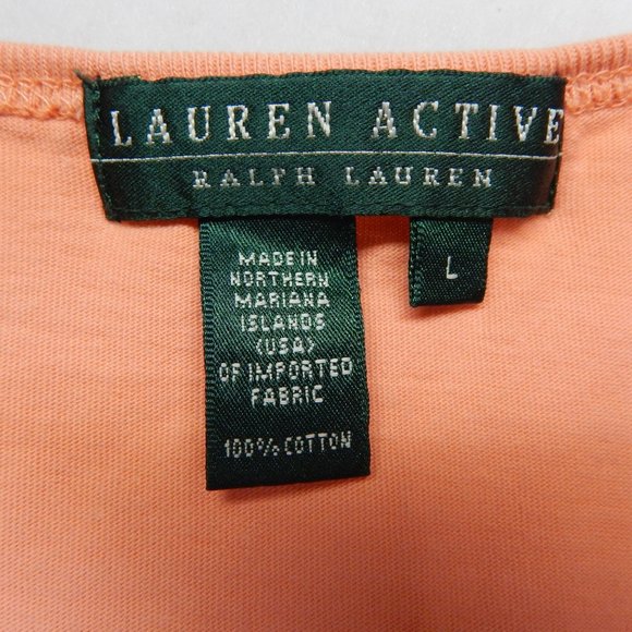 Lauren Active Ralph Lauren Tank Top Womens Size L Orange - Picture 6 of 8